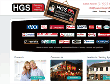 Tablet Screenshot of hgsplumbingandheating.co.uk